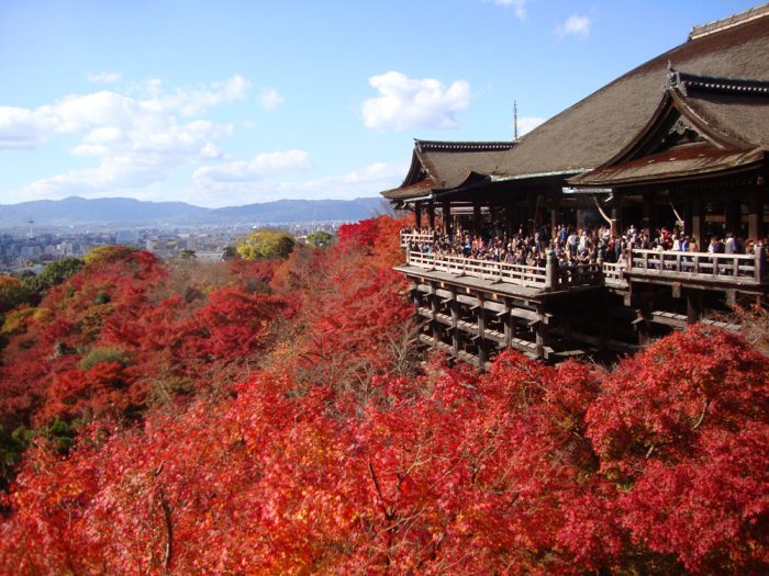 紅葉と清水の舞台