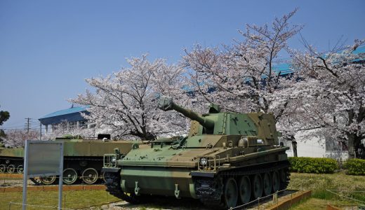 陸上自衛隊・宇治駐屯地の桜